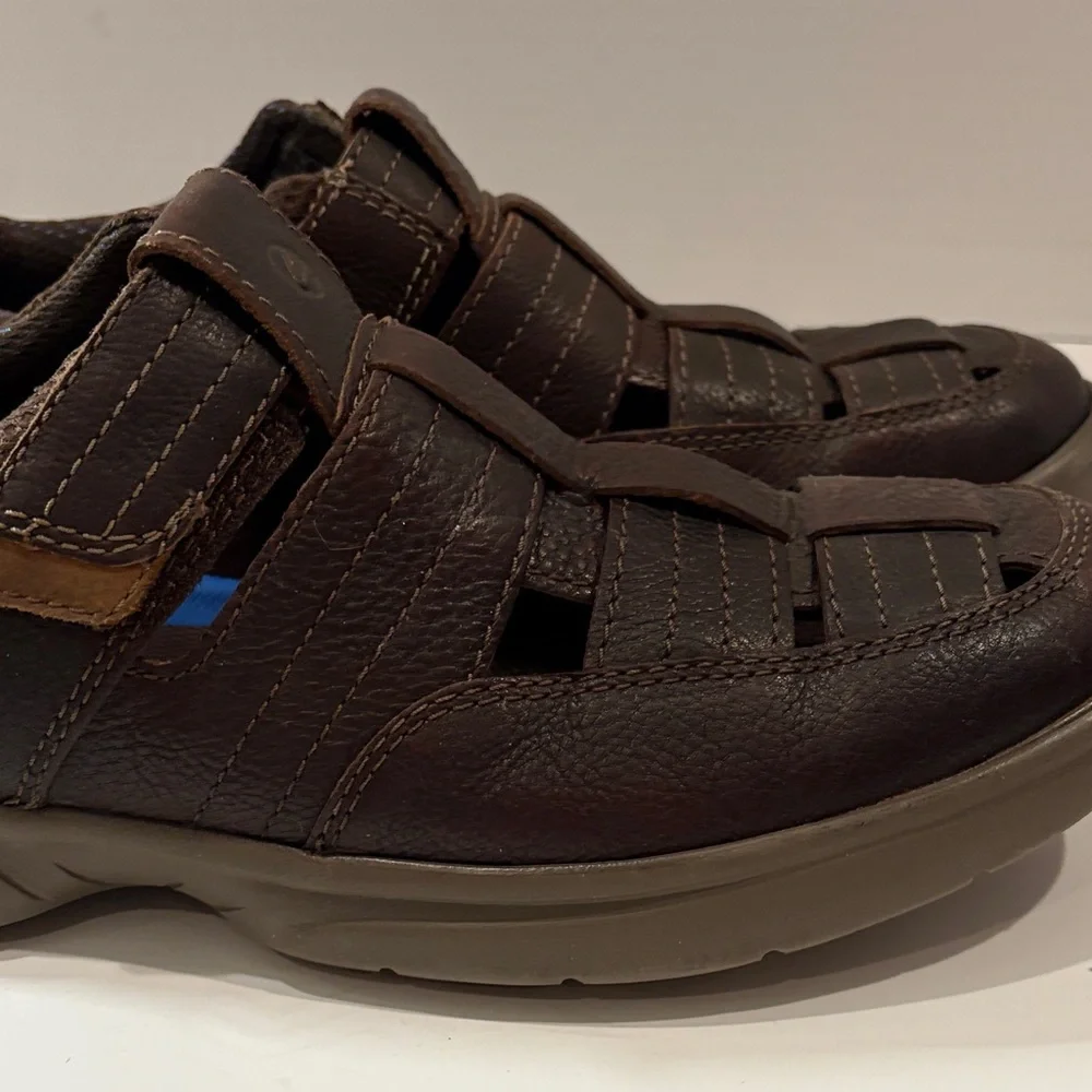 Clarks Men's Dark Brown Leather‎ Loafers 11 Bradley Cove - Picture 7 of 11